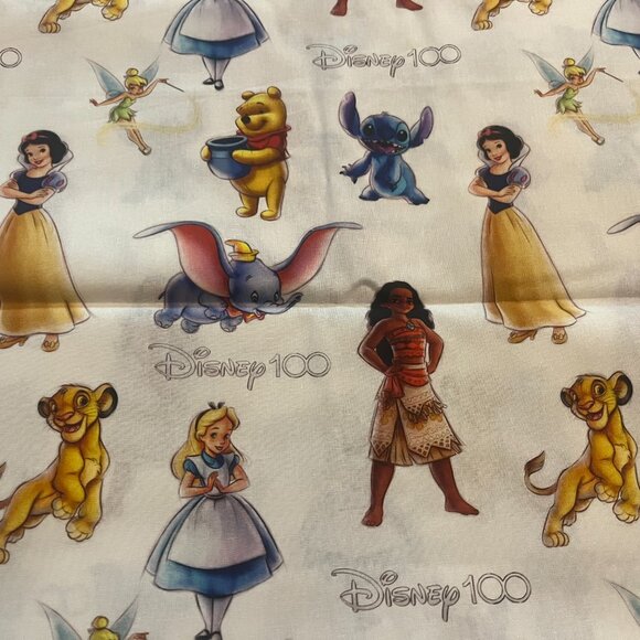 DISNEY 100 YEARS Handmade Cotton Pillowcase fits a Standard or Queen Pillow - Picture 2 of 4